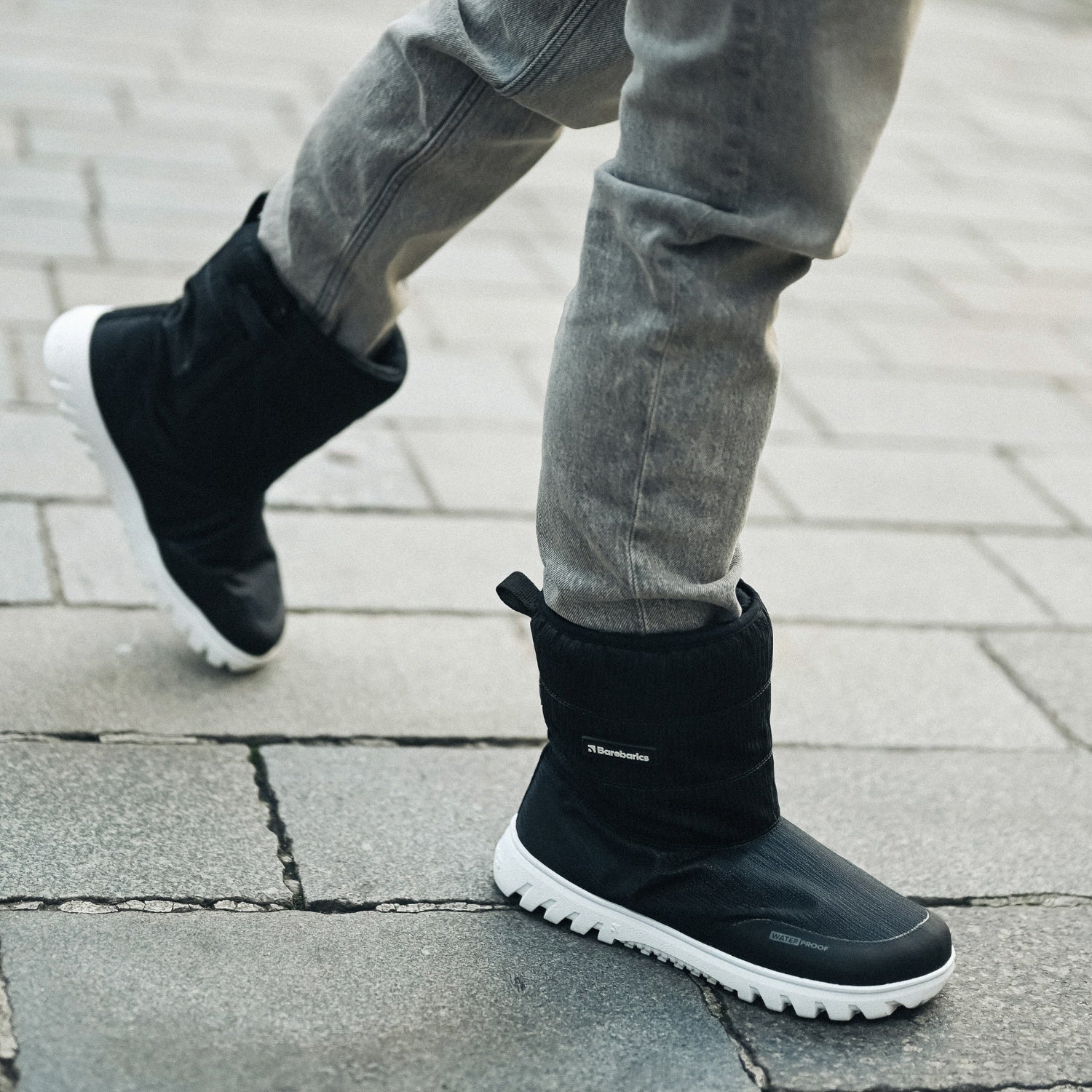 Barefoot Winter Boots Barebarics PolarStride - Black