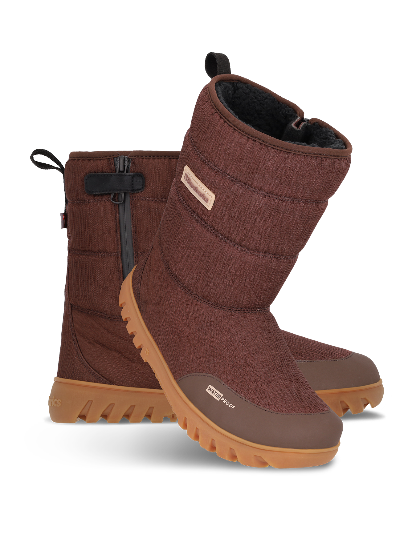 Barefoot Winter Boots Barebarics PolarStride - Copper Brown