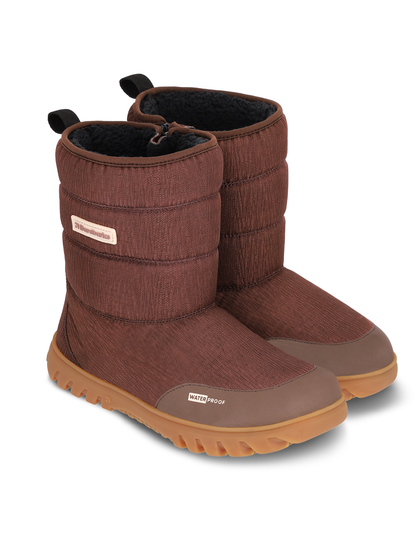 Barefoot Winter Boots Barebarics PolarStride - Copper Brown