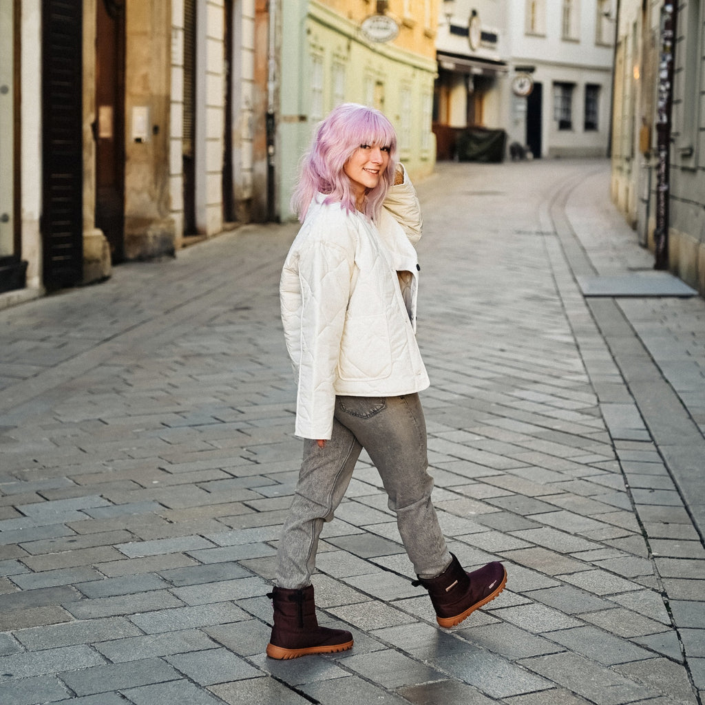Barefoot Winter Boots Barebarics PolarStride - Copper Brown
